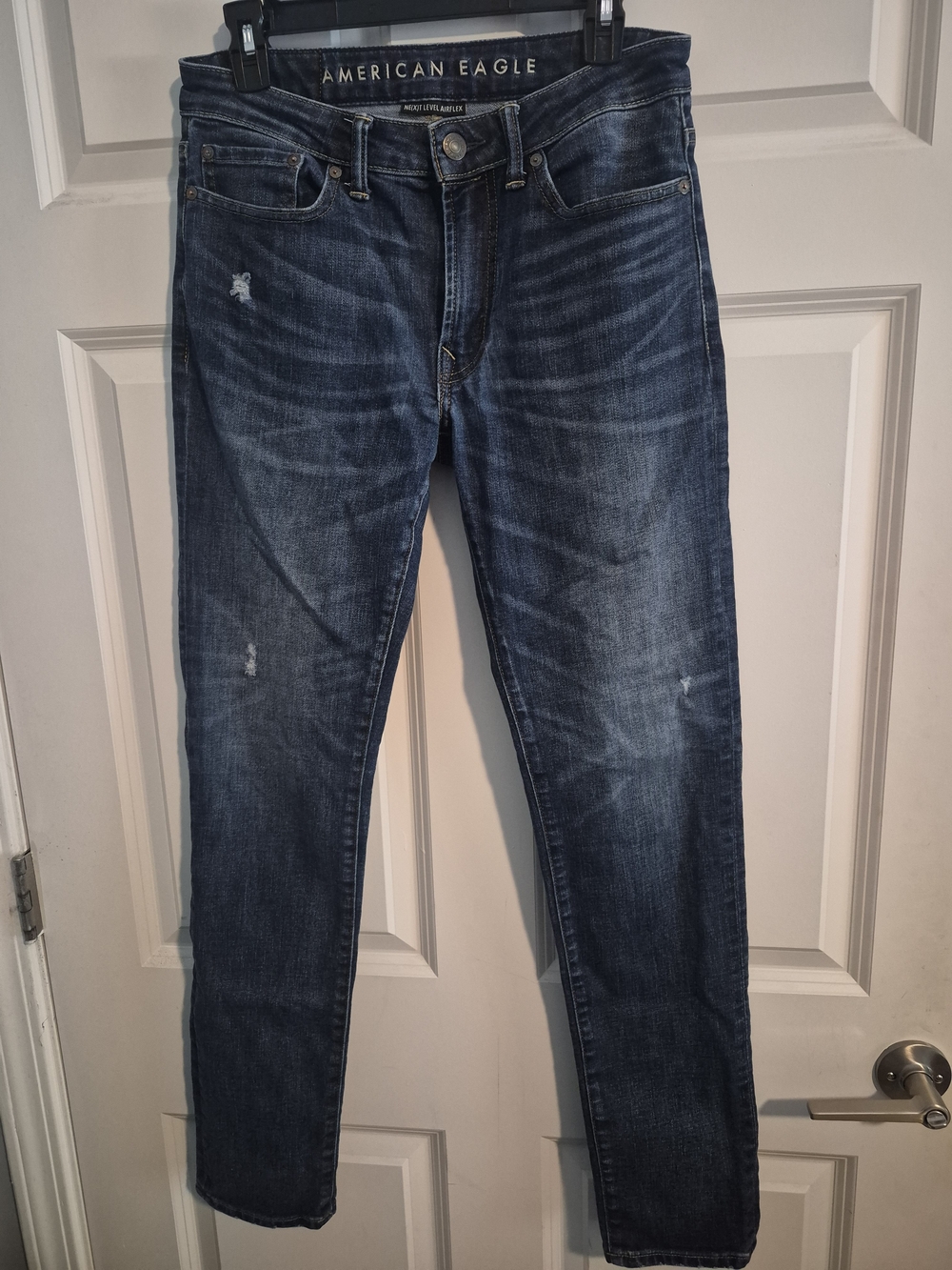 American Eagle Outfitters Men’s Slim Straight Jeans - Indigo Blue Wash 29 x 34